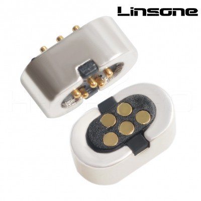 Small design Magnetic 5 pin pogo micro Connector